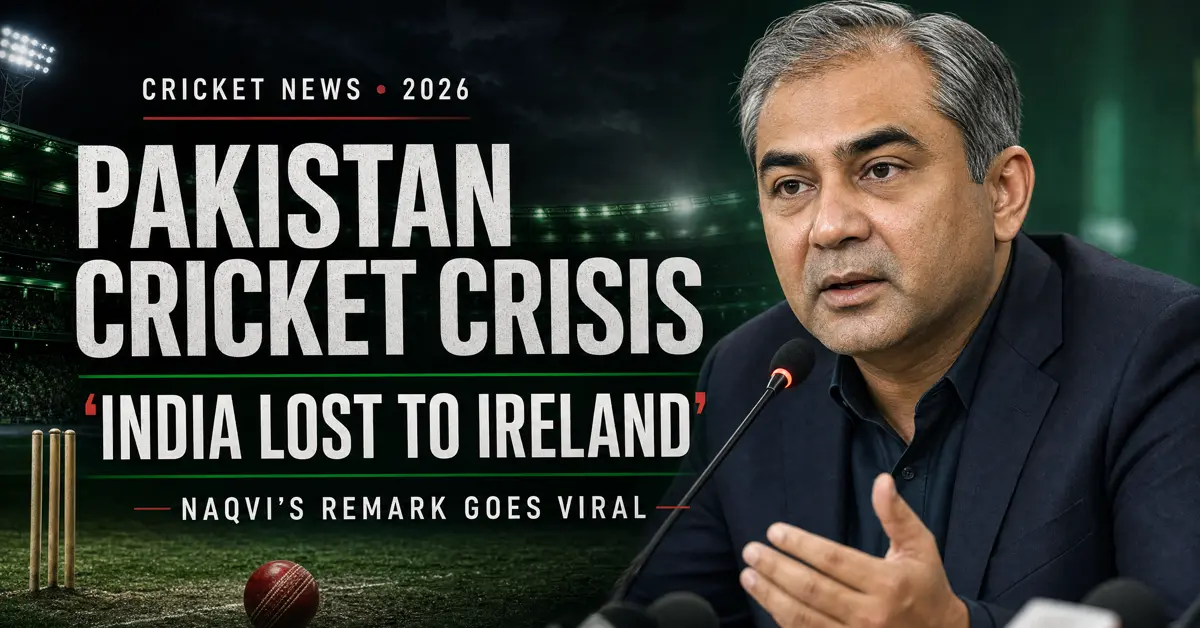 Cricket Crisis: Mohsin Naqvi’s ‘India Lost to Ireland’ Remark Goes Viral